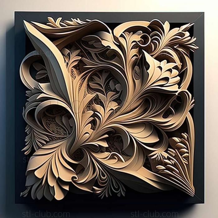 3D мадэль Эмили Зиверт Вайнберг, американская художница. (STL)